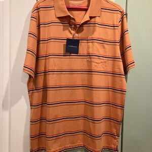 Croft & Barrow Orange and Black Polo Shirt